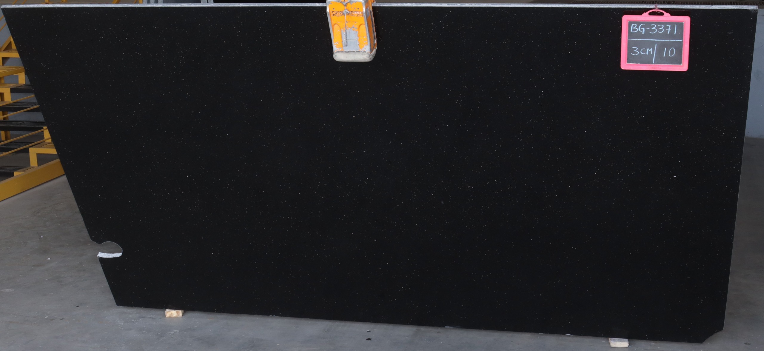 Black Galaxy granite slab